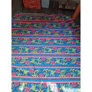 90s Fabric Neon Colors Turtles And Lizards Skater Surfer Style